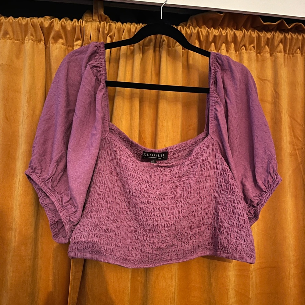 Eloquii crop top size 28